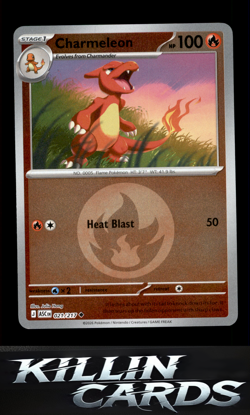 Reverse Holofoil Charmeleon (Energy Symbol Pattern) 021/217 Pokemon Uncommon ME: - Image 1