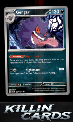 Gengar (Cosmos Holo) 057/091 Pokemon Holo Rare Trick or Trade BOOster Bundle 202 - Image 1
