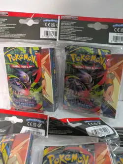 5-pk Pokemon Phantasmal Flames Booster Pack with Mini Portfolio Sealed - Image 2