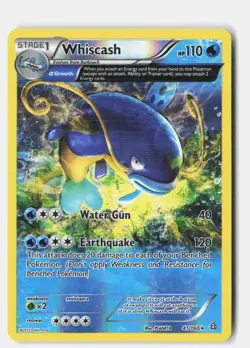 Whiscash 41/160 Rare Primal Clash Pokemon Lightly Played - Image 1