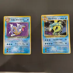 Old Back Pokemon Card Gyarados Dark Gyarados Swirl Holo Set - Image 1