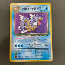 Old Back Pokemon Card Gyarados Dark Gyarados Swirl Holo Set - Image 4