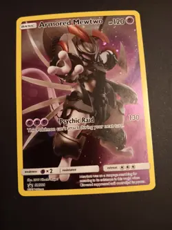 Pokemon Armored Mewtwo SM228 Sun & Moon Black Star Promo - Image 1