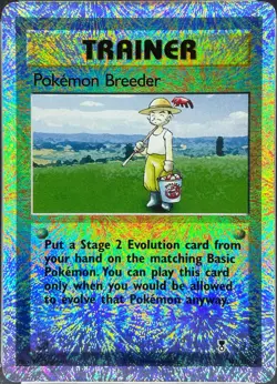 2002 Pokemon Legendary Collection Pokemon Breeder & Full Heal Reverse Holo - Image 2