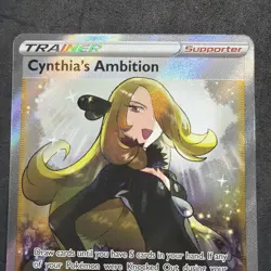 Pokemon Cynthia's Ambition (Full Art) 169/172 Swsh09: Brilliant Stars Holo NM - Image 3