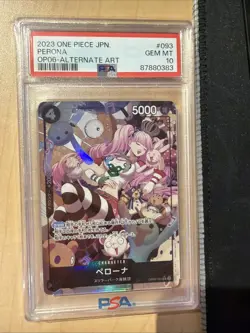 PSA 10 Perona Alt Art OP06-093 SR Wings of Captain One Piece Japanese 2023 JPN - Image 1