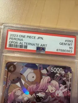 PSA 10 Perona Alt Art OP06-093 SR Wings of Captain One Piece Japanese 2023 JPN - Image 2