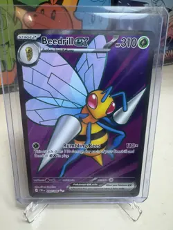 Pokemon Chaos Rising Beedrill EX 098/086 Full Art Ultra Rare NM/M - Image 1