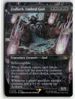 Zodiark, Umbral God Borderless FOIL - FINAL FANTASY MTG NM - Image 1