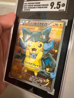2016 POKEMON JAPANESE XY PROMO #207 PONCHO Mega Zard LOW POP SGC 9.5 - Image 4
