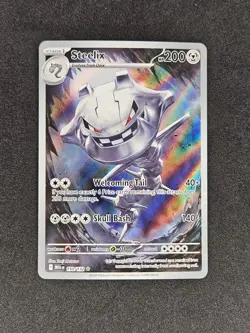 Steelix Illustration IR 150/132 ME01: Mega Evolution Pokemon Card NM+ - Image 1