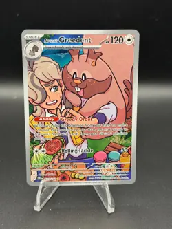 Arven's Greedent 205/182 Illustration Rare Destined Rivals Pokemon Near Mint - Image 1