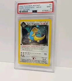 PSA 9 Dark Dragonite 5/82 1st Edition Holo Team Rocket 2000 Pokemon Card Graded - Image 4