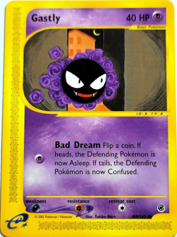 Pokemon Gastly 109/165 Expedition Base Set (2002) - Image 1