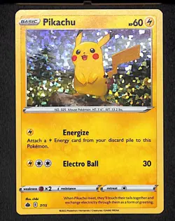 Pikachu 7/15 McDonalds Collection 2022 Pokemon Card Holo - Image 1