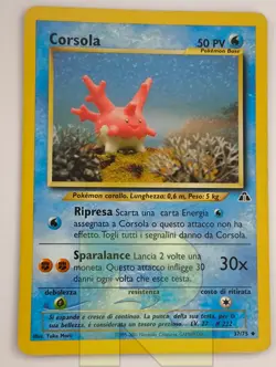 Corsola ® Neo Discovery 37/75 ® Non Comune ® Pokemon ® Italiano ® Good - Image 1