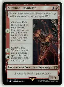 Summon: Brynhildr FOIL - FINAL FANTASY MTG NM - Image 1