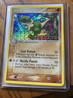 Nintendo Breloom 3/107 Holo Rare EX Deoxys English 80 HP (2005) Stage 1 - Image 1