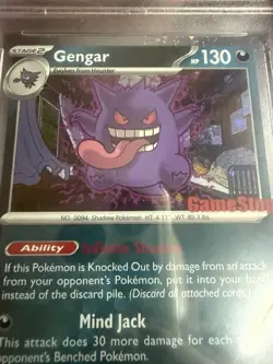 Pokemon Gengar 050/088 GameStop Promo Exclusive Cosmos Holo PSA 10, Metal slab - Image 2