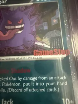 Pokemon Gengar 050/088 GameStop Promo Exclusive Cosmos Holo PSA 10, Metal slab - Image 4