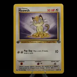 Pokemon TCG - Meowth 56/64 Jungle Common 1st Edition WOTC 1999 - Image 2