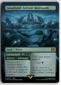 Zanarkand, Ancient Metropolis Borderless FOIL - FINAL FANTASY MTG NM - Image 1