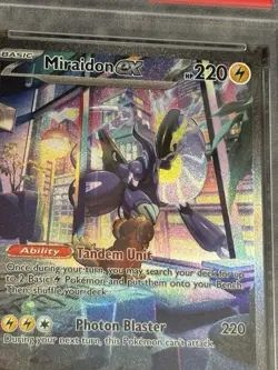 2023 Pokemon Scarlet & Violet 244 Miraidon ex Special Illustration Rare PSA 10 - Image 2
