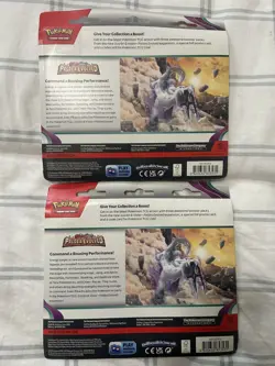 Pokemon Scarlet and Violet Paldea Evolved 3 Pack Blister - Varoom- Lot of 2 - Image 2