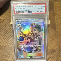 Pokemon Japanese SM2L Alolan Moonlight Mallow 055/050 Full Art Holo PSA 10 - Image 3