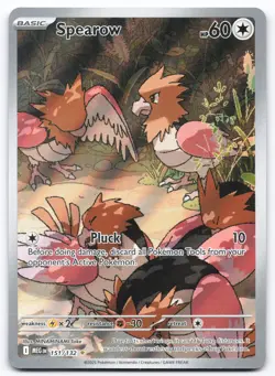 Spearow 151 Near Mint 132 Mega Evolution Illustration Rare Pokemon - Image 1