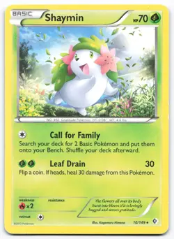 Shaymin 10 Lightly Played 149 Boundaries Crossed Rare Pokemon - Image 1