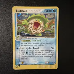 Pokemon TCG WOTC Ludicolo 7/100 Sandstorm E Reader Holo (RARE) (LP) - Image 1