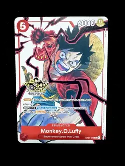One Piece Monkey.D.Luffy ST01-012 3rd Anniversary Rush 6000 Power 5 Cost - Image 4