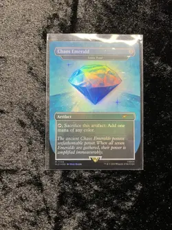 Sonic the Hedgehog Secret Lair Rainbow Foil Blue Chaos Emerald 7033 MTG - Image 3