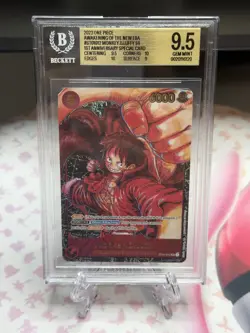 Monkey D. Luffy ST01-012 1st Anniversary Special BGS 9.5 One Piece - Image 1