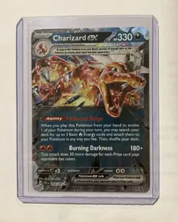 Charizard ex 054/091 Double Rare Paldean Fates Pokemon Card TCG - Image 1