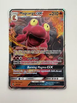 Magcargo GX 44/214 Foil Holo Extended Pokemon Card NM Mint Lost Thunder - Image 1