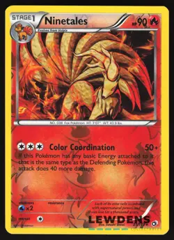 Ninetales - 21/113 - Rare Reverse Holo - Legendary Treasures - Pokemon Card - Image 1