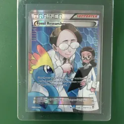 Pokemon Fossil Researcher Full Art Holo Ultra Rare 110/111 XY Furious Fists Card - Image 1