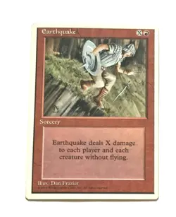 Magic the Gathering * MTG * 1 x Earthquake * Fourth * LP - Image 1