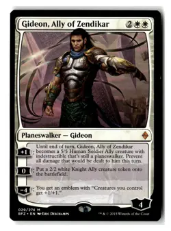 Gideon, Ally of Zendikar M Battle for Zendikar 29 NM - Image 1