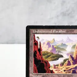 MTG Undiscovered Paradise Visions Rare Land 1996 Reserved List NM Vintage - Image 2