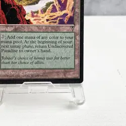 MTG Undiscovered Paradise Visions Rare Land 1996 Reserved List NM Vintage - Image 5