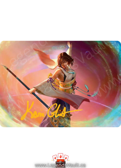 MTG FF - FInal Fantasy - Yuna, Grand Summoner Art Card (Gold-Stamped) - Image 1