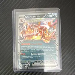Pokemon Charizard ex SVP 196 Scarlet & Violet Promo Tera Holo 330 HP 180+ - Image 1