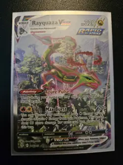 Rayquaza VMAX Alternate Art Secret Rare 218/203 Evolving Skies Holo ENG - Image 5