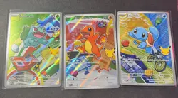 Pokemon First Partner Illustration Collection Series 1 Kanto Gen 1 Starters Set - Image 1