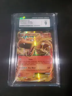 PSA 9 Mint Pokemon 2014 XY Flashfire 11/106 Ultra Rare Holo Charizard EX - Image 1