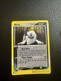 Pokemon TCG Absol Holo EX Dragon 1/97 (SWIRL 🌀) - Image 1