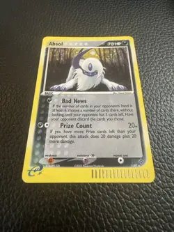 Pokemon TCG Absol Holo EX Dragon 1/97 (SWIRL 🌀) - Image 4